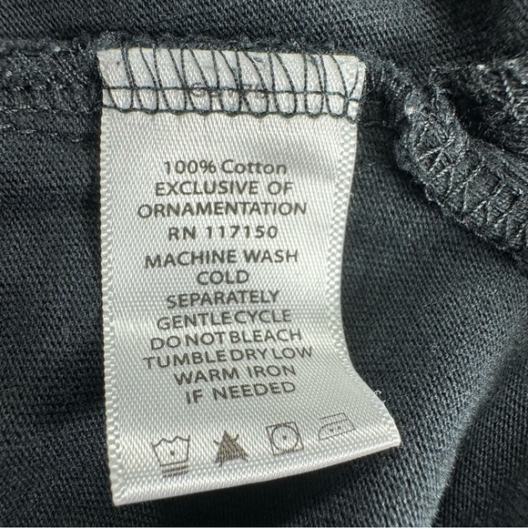 Quacker Factory Black Embellished V-Neck Top 2XL - Picture 5 of 7